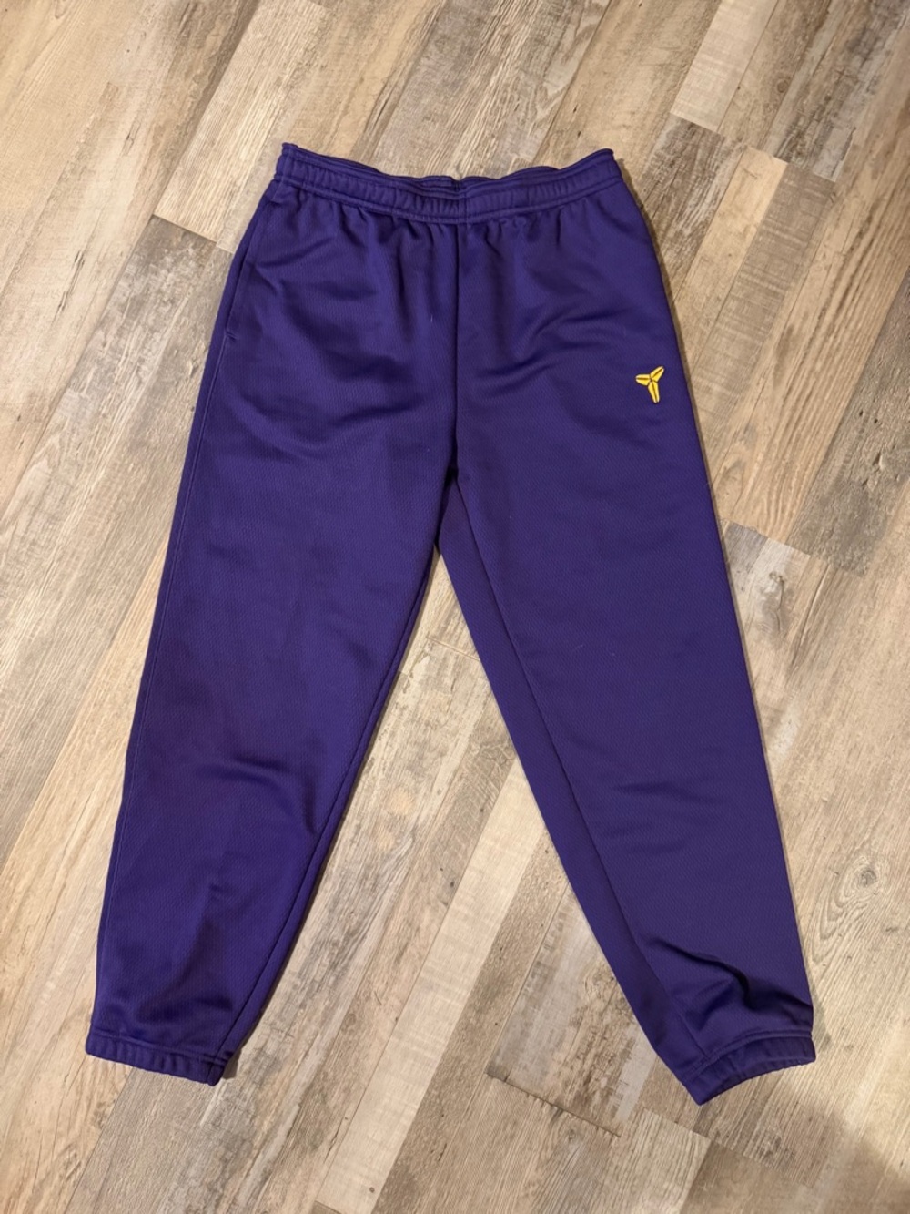 Kobe Nike Purple Sweatpants with Yellow Logo Joggers